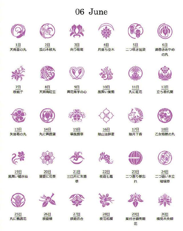 日本诞生花纹样 12个月的全齐全了 日本诞生花纹样 12个月的全齐全了