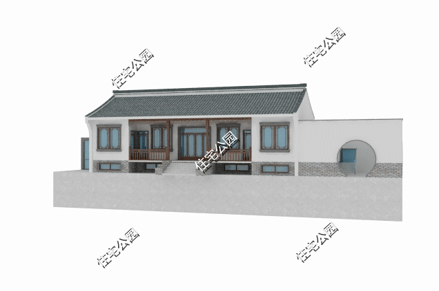 19 7米新中式美宅 地下室设计 独立办公区域 居住工作